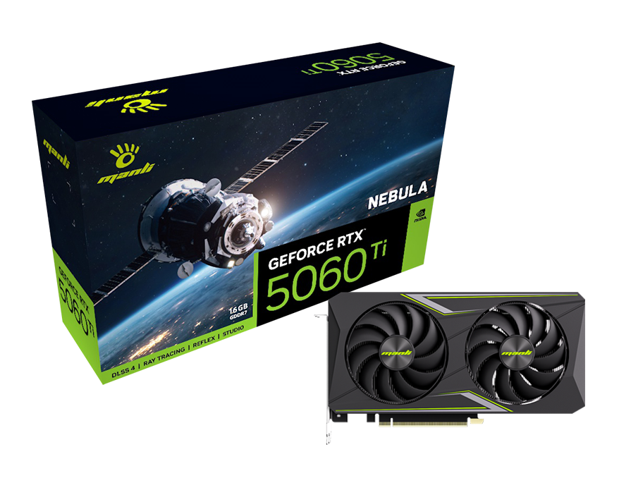 Manli Nebula GeForce RTX 5060  – Triple Fan Gaming Graphics Card 16Gb Bewertung und Preis